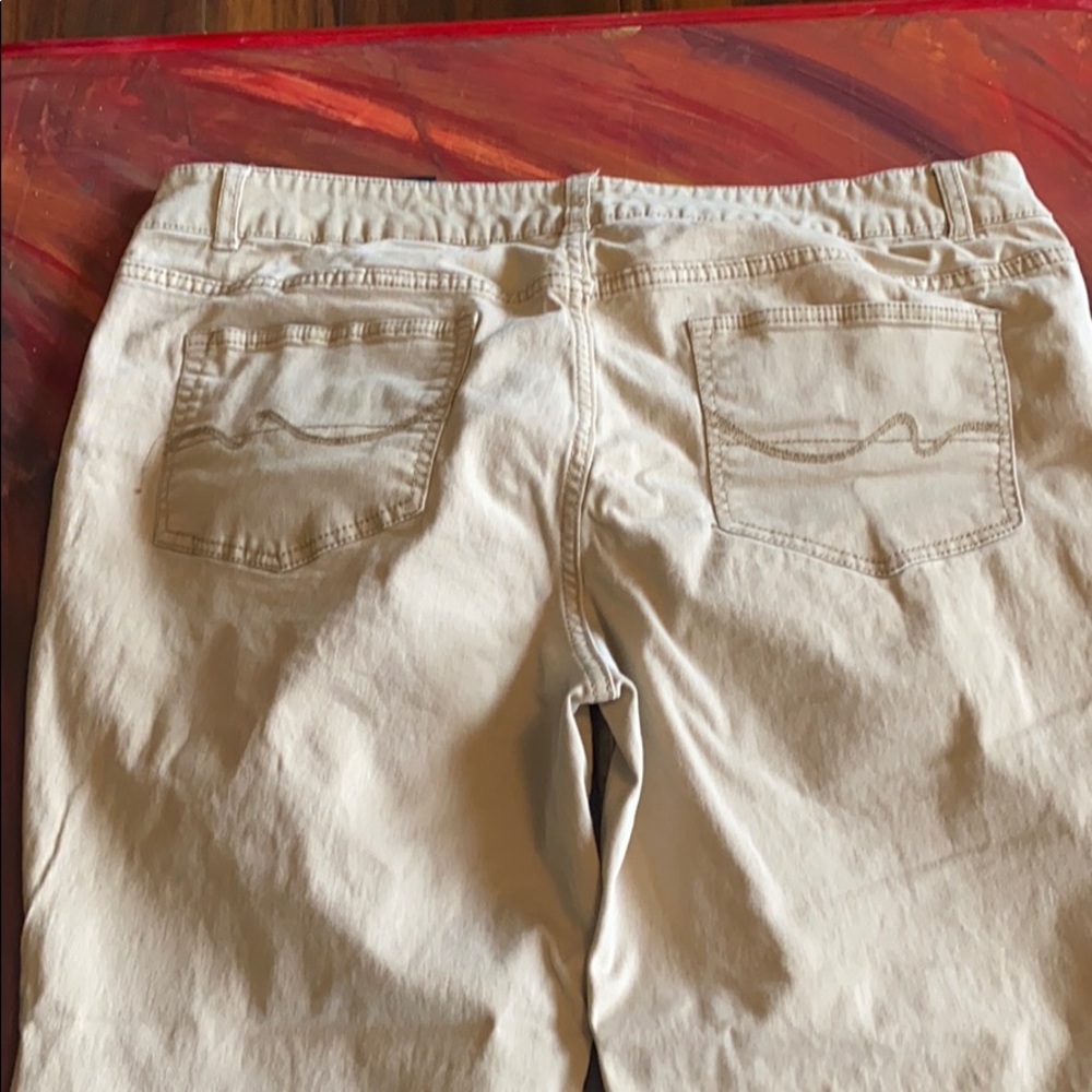 Faded Glory Denim Stretch Tan Pants